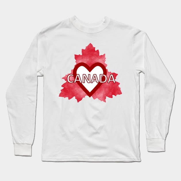 HOME Sweet Canada Long Sleeve T-Shirt by SartorisArt1